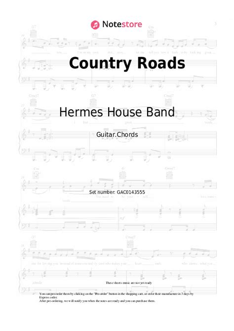 country roads chords hermes house band|country roads guitar chords.